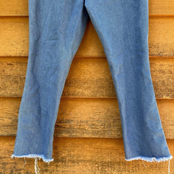 Forever 21 High Rise Ankle Distressed Lose Fit Blue Jeans Size 28 - Picture 10 of 13